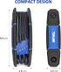 Topline 25-Piece Folding Allen Wrench Set, SAE, Metric, Torx Hex Key Set Included, 3 Pack Portable Allen Key Set for Basic Home Repair and General...