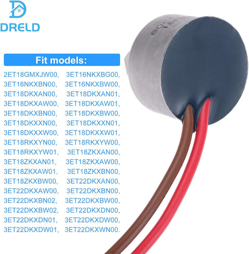 DRELD 4387503 Refrigerator Bimetal Defrost Thermostat, Replaces WP4387503 343917 61002113 PS11742474 AP6009317, Replacement for Whirlpool, Kenmore, Sears