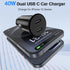 Car Charger for iPhone 15, 40W Dual USB C Car Charger Cigarette Lighter with 2 Pack 6FT USB C to USB C Cable Fast Charging Compatible for iPhone 1...