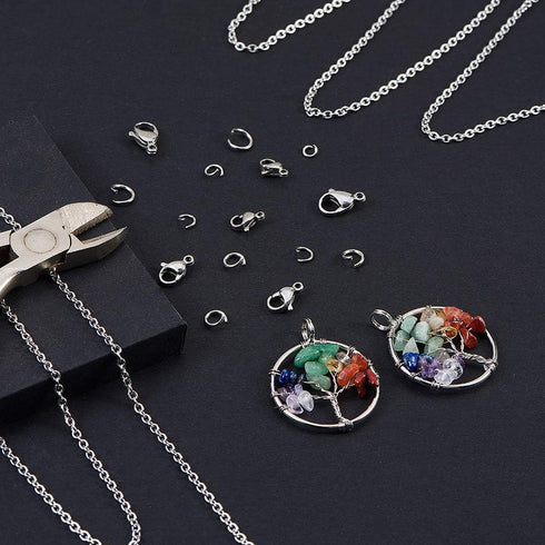 DanLingJewelry 30 Feet 304 Stainless Steel Unwelded Cable Chain Spool Link in Bulk for Necklace Jewelry Accessories DIY Making 3x2mm...