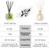 Reed Diffuser Set with Sticks,Vanilla Scent Oil for Bedroom Office Gym and Stress Relief, Home Fragrance Products 50 ml / 1.7 oz...