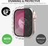 NewWays 2 in 1 Waterproof Bling Case 44mm for Apple Watch Screen Protector SE Series 6 5 4, Lace Full Glitter Diamond Rhinestone Bumper Face Cover...