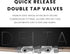 Ultum Nature Systems Delta Quick Release Double Tap Valve for Aquarium Canister Filters (5/8" (16/22mm))...