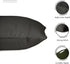 Encasa XO Throw Pillow Covers 20x20 in Set of 2 Charcoal Grey | No Inserts | Cotton Pillow Covers for Living Room, Bed, Sofa, Couch | Decorative C...