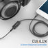 Cubilux 3.5mm TRRS Volume Attenuator Cable, 1/8-inch Headphone Extension Cord with Audio Volume Control, in-Line Volume Controller for Earphones, ...