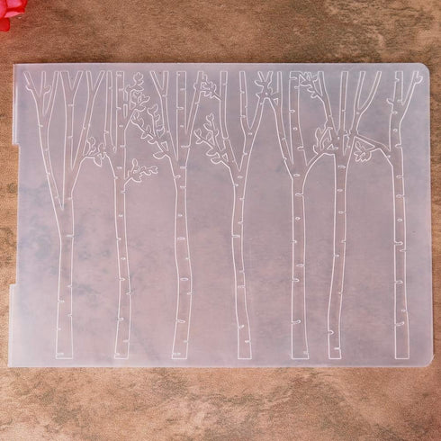 Tree Forest Plastic Embossing Folders for Card Making Scrapbooking and Other Paper Crafts...