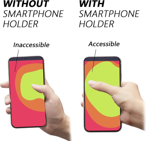 6 Pieces Phone Finger Grip Portable Telescopic Finger Strap Bracket Silicone Mobile Phone Ring Stand Grip Strap for Most Mobile(Orange, Blue, Purp...