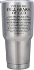 Dicksons Armor Of God Silver Toned 30 Ounce Stainless Steel Travel Tumbler...