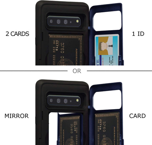 TORU CX PRO Case for Galaxy S10 5G, with Card Holder | Slim Protective Cover with Hidden Credit Cards Wallet Flip Slot Compartment Kickstand | Inc...