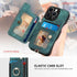 JanCalm iPhone 13 Pro Leather Flip Case, Card Holder, RFID-Blocking, Magnetic, Ring Holder (Green)...