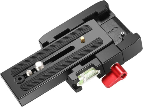 Neewer Professional Aluminum Alloy Quick Shoe Plate Adapter with 1/4 3/8 inches Screw for DSLR Camera Camcorder Tripod Monopod,Compatible with Man...