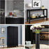 Black Wallpaper Wood Peel and Stick Wallpaper Self Adhesive Film Black Contact Paper Countertop Furniture Kitchen Wall Waterproof Removable Self S...