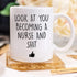 YouNique Designs Nursing School Coffee Mug, 11 Ounces, Nursing Graduation Gifts for Him and Her, Registered Nurse Graduation Gifts, Soon to Be Nur...