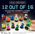 P.M.I. Stamps for Kids: 12 Among Us Toys with 16 Collectibles, Mini Figures for Party, Birthday, Gift & Decoration...