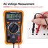 Digital Multimeter Voltage Tester, Assark 2000 Counts Multimeter Measure AC DC Voltage DC Current, Meter Tester Test Volt Ohm Amp Diode Continuity...