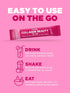 PINK Collagen Powder to Go | 20 Travel Packets | Unflavored Powder Type 1 & 3 | Gluten Free & Non-GMO Grass Fed Peptides...