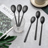 Espresso Spoons 6 PCS, Coffee Spoons 6.5 Inches with Anti Slip Striped Handle, 18/8 Stainless Steel Tea Spoons Set Serving for Ice Cream Dessert, ...