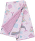 NOJO Sugar Reef Mermaid Pink, Aqua, Gray Super Soft Sherpa Baby Blanket...
