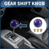 Round Ball Shift Knob, 5.4cm Universal for Automatic and Manual Vehicle Gear Shifter Knob with 3 Adapter Acrylic Purple, 1 Set...