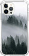 Nature Mountain Landscape Phone Case for iPhone 14 Pro, Aesthetic Fog Green Forest Phone Cover for Teens Women Men, Cool TPU Bumper Phone Case for...