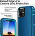 for iPhone 11 Case,Shockproof Dropproof Dustproof,3-Layer Full Body Protection Heavy Duty High Impact Hard Cover Case for iPhone 11 6.1 inch,Turqu...