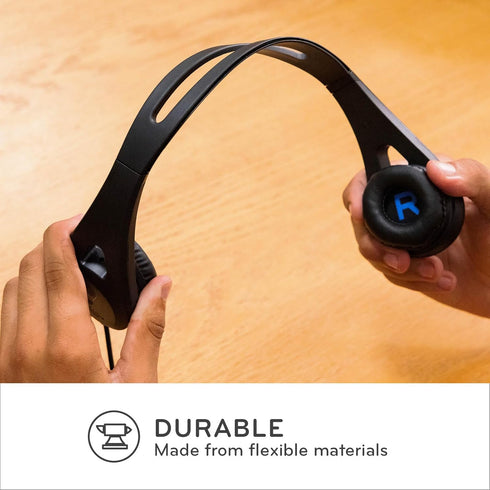 ThinkWrite Technologies / TWT Audio Ergo, TW100 | Premium On-Ear Noise Reducing Ergonomic Black Headphone (3.5MM)...