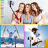 Phone Tripod, 63-inch Selfie Stick Tripod Compatible with iPhone/Camera/GoPro/Webcam, Lightweight Travel Phone Tripod with Phone Holder Mount/Wire...