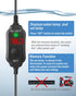 AquaMiracle Adjustable 25W Aquarium Heater Submersible Fish Tank Heater Super Short Aquarium Heater with LED Digital Display Thermostat, for Tanks...
