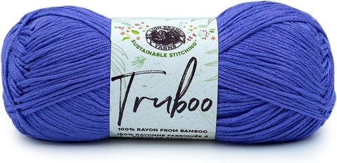 Lion Brand Yarn - Truboo - 3 Pack with Needle Gauge (Thistle)...