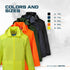 Portwest US440 Men's Waterproof Rain Jacket - Lightweight Durable Hooded Weather Protection Safety Jacket Orange, Small...