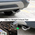 Dsycar Universal Stainless Steel 1.5" - 2.25" Inlet Exhaust Tips, Fit Pipes Diameter 1.5-2.25 inch, Adjustable Car Decoration Chrome-Plated Finish...