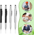40 Pieces 6 in 1 Ballpoint Pen Multi-function Screwdriver Pen Multi-tool Pen with Ruler Level Gauge and 40 Pieces Black Ink Refills...