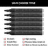 Black Acrylic Paint Marker Pens - 2-3mm Medium Tip, 6 Pack Permanent Black Water Based Paint Pen for DIY Projects, Paintings for Rock, Fabric, Woo...