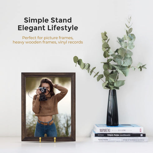 TR-LIFE Plate Stands for Display - 6 Inch Plate Holder Display Stand + Metal Frame Holder Stand for Picture, Decorative Plate, Photo Easel, Tablet...