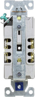 Eaton BR15BK 15-Amp 125-volt Commercial Grade Straight Blade Duplex Receptacle, Black...