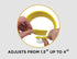 EggXactRing Adjustible Silicone Egg Ring and Food Ring for Baking, Molding and Presenting, Yellow...
