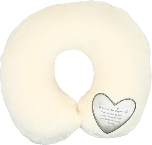 Pavilion Gift Company Special-12 Royal Plush Neck Pillow, 12", Cream...