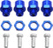 4Pack Share Goo Metal 12mm to 17mm Wheel Hex Drive Hub Adapter Conversion 15mm Offset Extension Compatible with Tamiya Axial RC4WD Traxxas HPI Him...