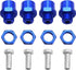 4Pack Share Goo Metal 12mm to 17mm Wheel Hex Drive Hub Adapter Conversion 15mm Offset Extension Compatible with Tamiya Axial RC4WD Traxxas HPI Him...
