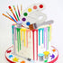 26 Pcs Art Cake Topper Paint Cake Decorations Painting Cake Toppers include Paint Pen Brush Painting Bucket Palette for Kids Birthday Baby Shower ...