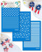 KEOKER Silk Screen Stencils for Polymer Clay Reusable Stars, 4th of July Star Silkscreen for Clay, Printing on Clay & Other Jewelry Clay Earrings ...