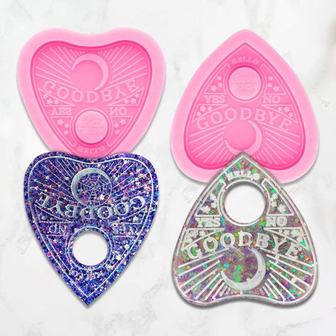 Super Glossy Heart Shape Silicone Molds - Badge Reel & Keychain Molds...