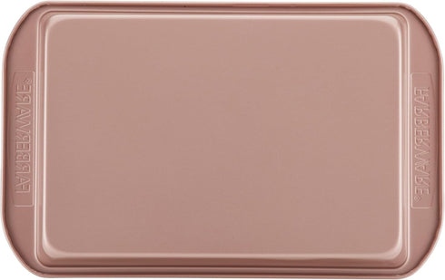 Farberware Baking Nonstick Cake Pan, Rectangle, 9 Inch x 13 Inch, Red Rose Gold...