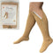 Closed Toe 15-20 mmHg Zipper Moderate Compression Leg Circulation Socks (Beige, 3XL)...