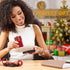 Credit Card Holder for Women RFID Small Wallet Women Slim - Multi Zipper Card Case with Keychain Wine Red...