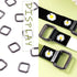 Swpeet 60Pcs 1/2 Inch - 13mm Gun-Black Metal Rectangle Ring, Webbing Belts Buckle Metal Rings for for Belt Bags DIY Accessories Keychains Belts an...