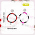 2pcs Spider Friendship Bracelet, Magnetic Matching Bracelets With Energy Stone Beads, Stretch Bracelets With Spider Charm For Couple, Halloween, V...