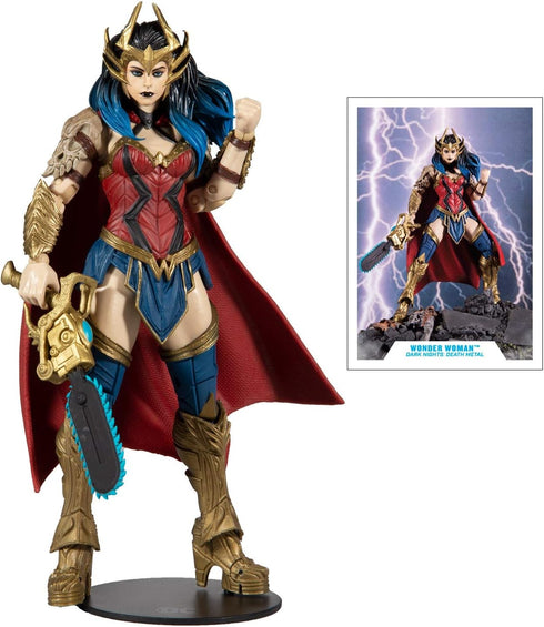 McFarlane Toys - DC Multiverse Dark Nights: Death Metal Wonder Woman 7" Action Figure with Build-A ‘Darkfather’ Parts and Accessories...