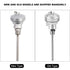High Efficiency RTD PT100 Temperature Sensor Probe 1/2" NPT Thread Thermocouple Terminal Head for Temperature Controllers Industrial(Protection tu...