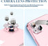 Goton Bling Metal Camera Cover for iPhone 15/15 Plus Camera Lens Protector, Tempered Glass Screen Protector Glitter Diamond Accessories for 15Plus...